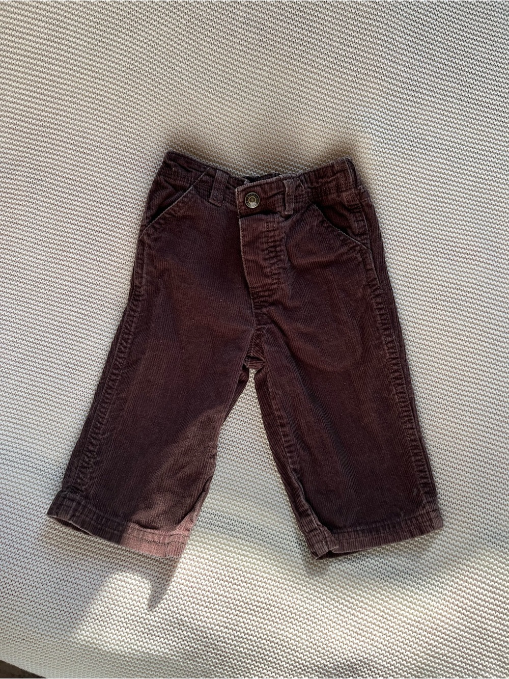 Baby Corduroy Pants in Dark Brown - Classic Casual Style